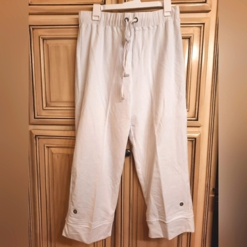 Orvis White Elastic Leisure Pants - Size Medium‎ M - Grommets